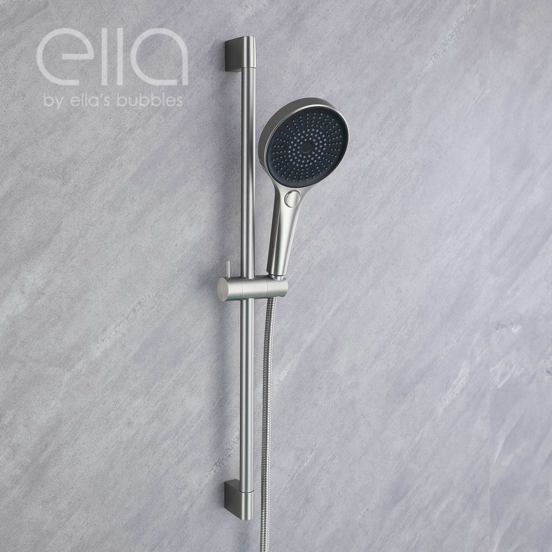 Grifo de Bañera en Cascada de Montaje en Pared con Deslizador de 24" y Ducha Manual - DT9A6040 | Grifo de Bañera en Cascada de Montaje en Pared con Deslizador de 24" y Ducha Manual - DT9A6040 |