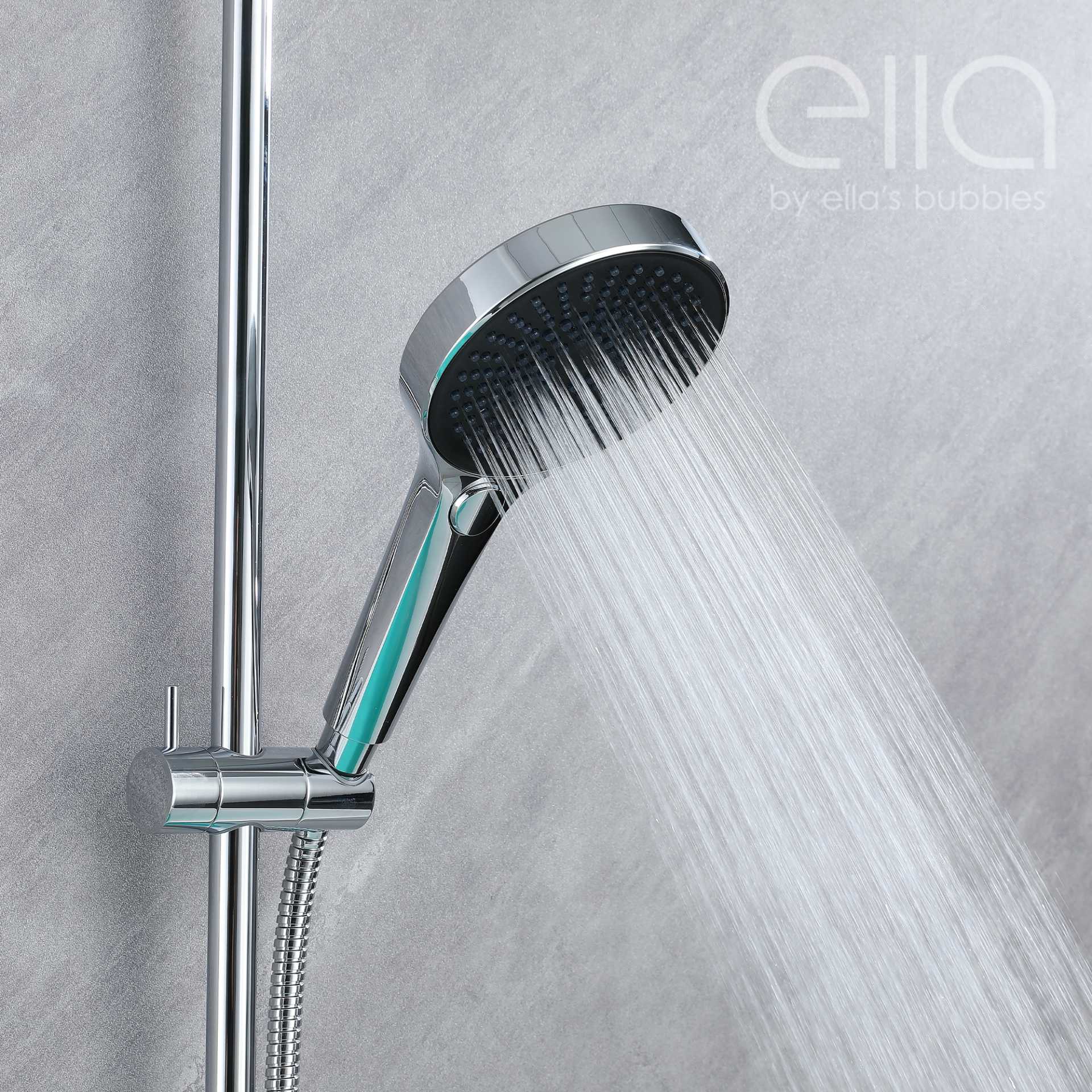 Grifo de Bañera en Cascada de Montaje en Pared con Deslizador de 24" y Ducha Manual - DT9A6027 | Grifo de Bañera en Cascada de Montaje en Pared con Deslizador de 24" y Ducha Manual - DT9A6027 |