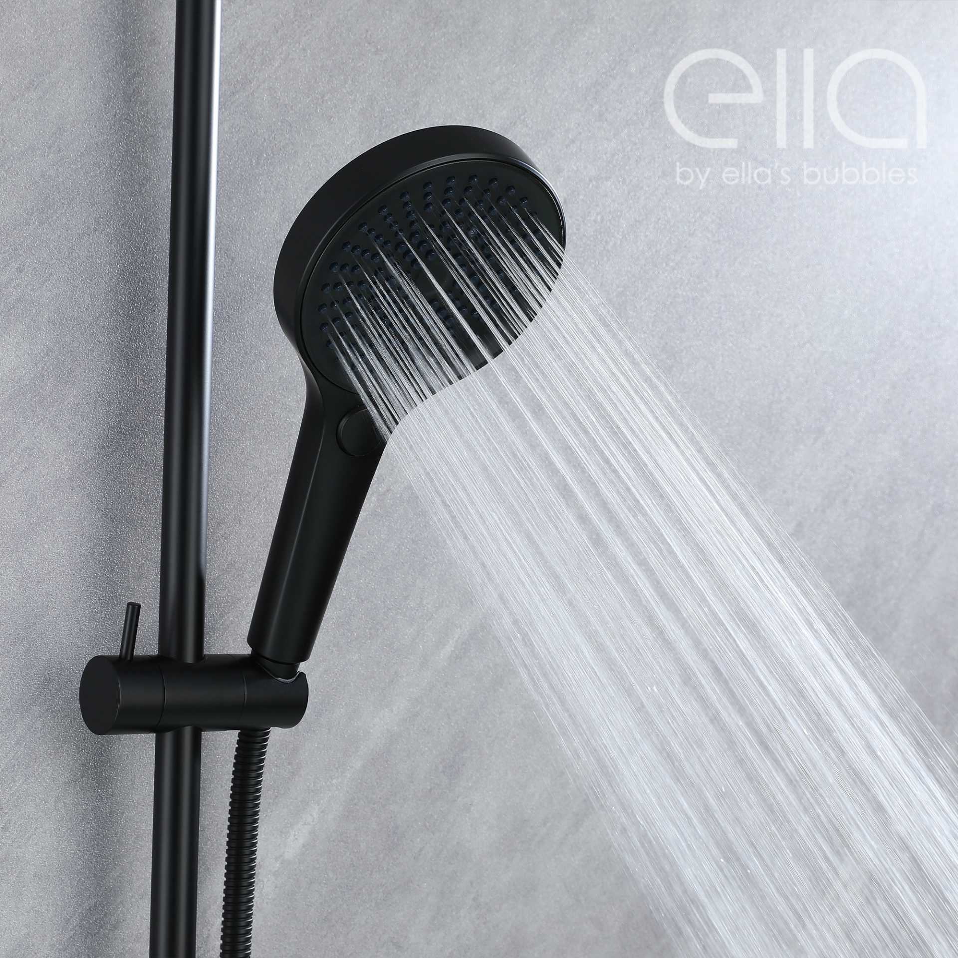 Grifo de Bañera en Cascada de Montaje en Pared con Deslizador de 24" y Ducha Manual - DT9A6096 | Grifo de Bañera en Cascada de Montaje en Pared con Deslizador de 24" y Ducha Manual - DT9A6096 |