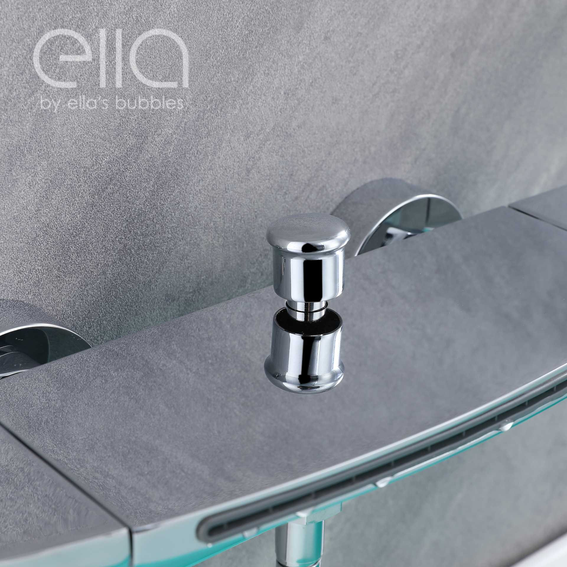 Grifo de Bañera en Cascada de Montaje en Pared con Deslizador de 24" y Ducha Manual - DT9A6024 | Grifo de Bañera en Cascada de Montaje en Pared con Deslizador de 24" y Ducha Manual - DT9A6024 |