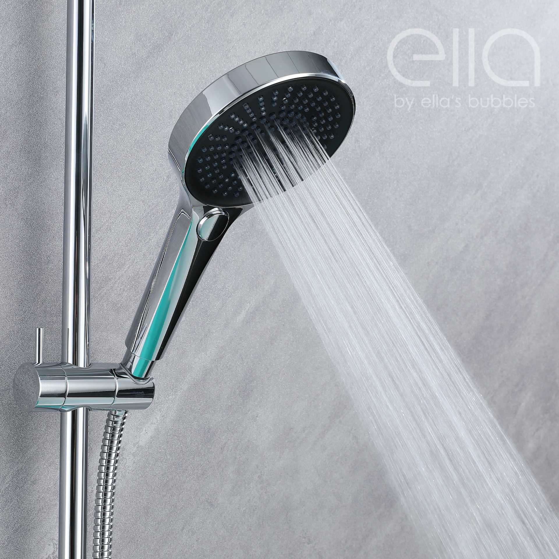 Grifo de Bañera en Cascada de Montaje en Pared con Deslizador de 24" y Ducha Manual - DT9A6026 | Grifo de Bañera en Cascada de Montaje en Pared con Deslizador de 24" y Ducha Manual - DT9A6026 |