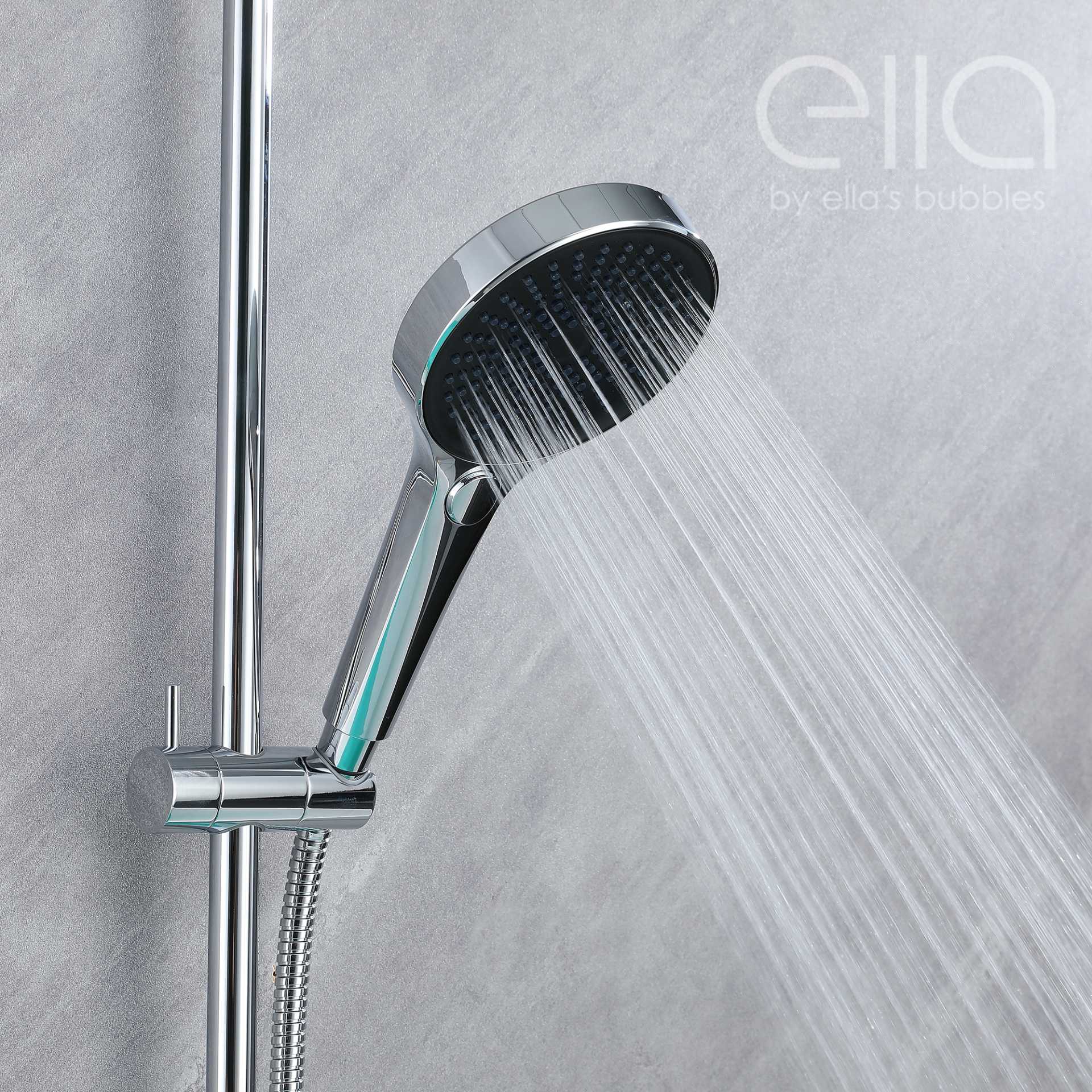 Grifo de Bañera en Cascada de Montaje en Pared con Deslizador de 24" y Ducha Manual - DT9A6028 | Grifo de Bañera en Cascada de Montaje en Pared con Deslizador de 24" y Ducha Manual - DT9A6028 |