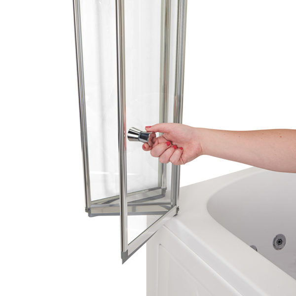 Aegis Fold Mm Tempered Glass Shower Screen For Walk In Tubs