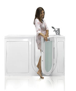 Modelo de bañera con acceso para personas con movilidad reducida Ellas Bubbles Lounger con puerta de apertura exterior de tamaño 27