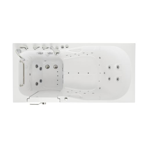 Bañera acrílica Shak con puerta abatible hacia el exterior - 36″an x 72″l (91cm x 183cm)