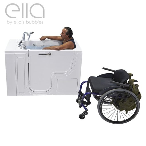 Bañera accesible en silla de ruedas Transfer32 - 32″an X 52″l (81cm X 132cm)