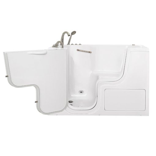 Transfer60 Bañera acrílica con puerta hacia afuera accesible en silla de ruedas - 30″A X 60″L (76cm X 152cm)