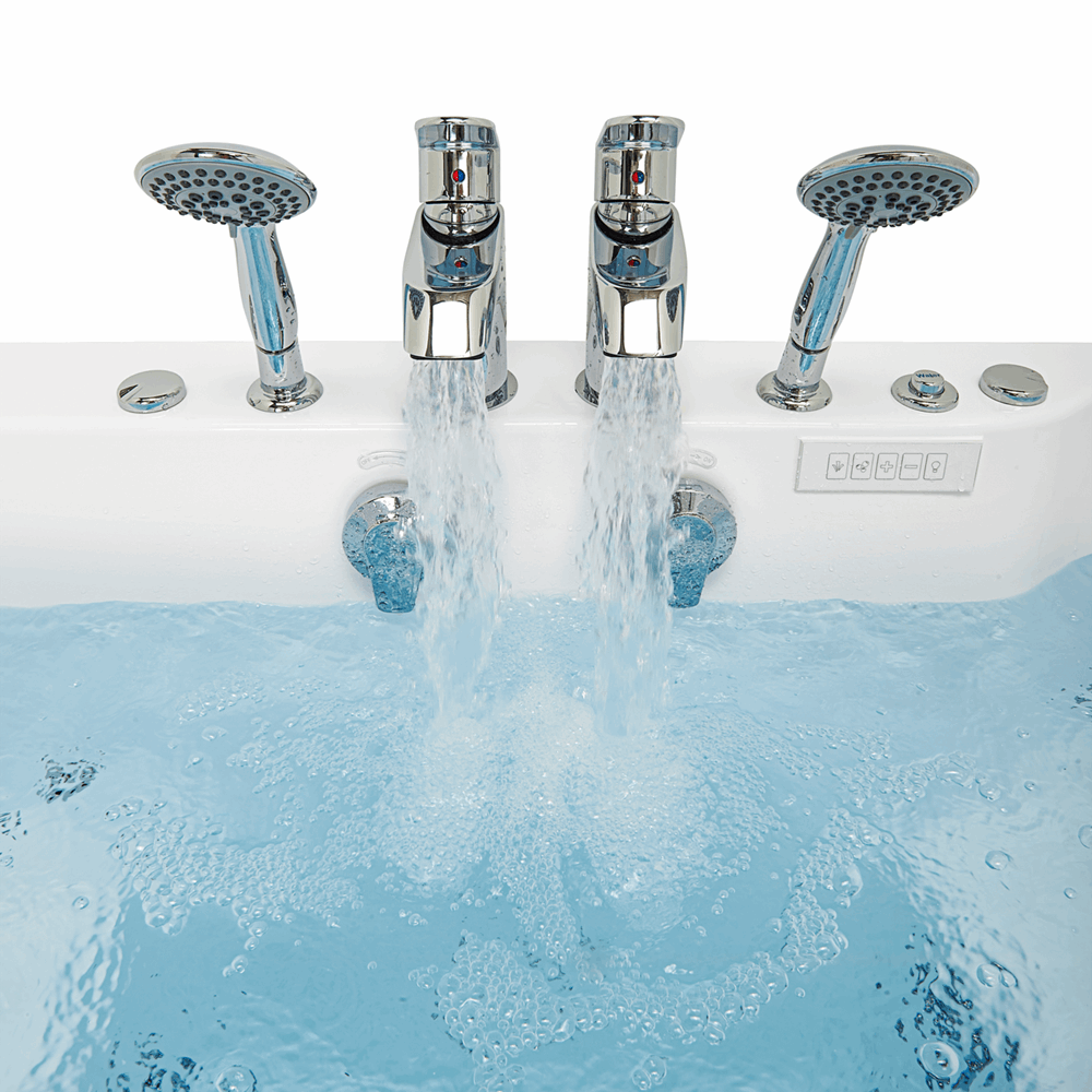 Big4Two Bañera acrílica de dos asientos 36″x80″ (91x203cm), tecnología de doble desagüe - big4two faucet options usa 2 |