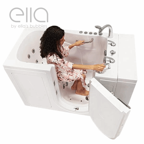 Ella U-shape Bañera con puerta hacia afuera