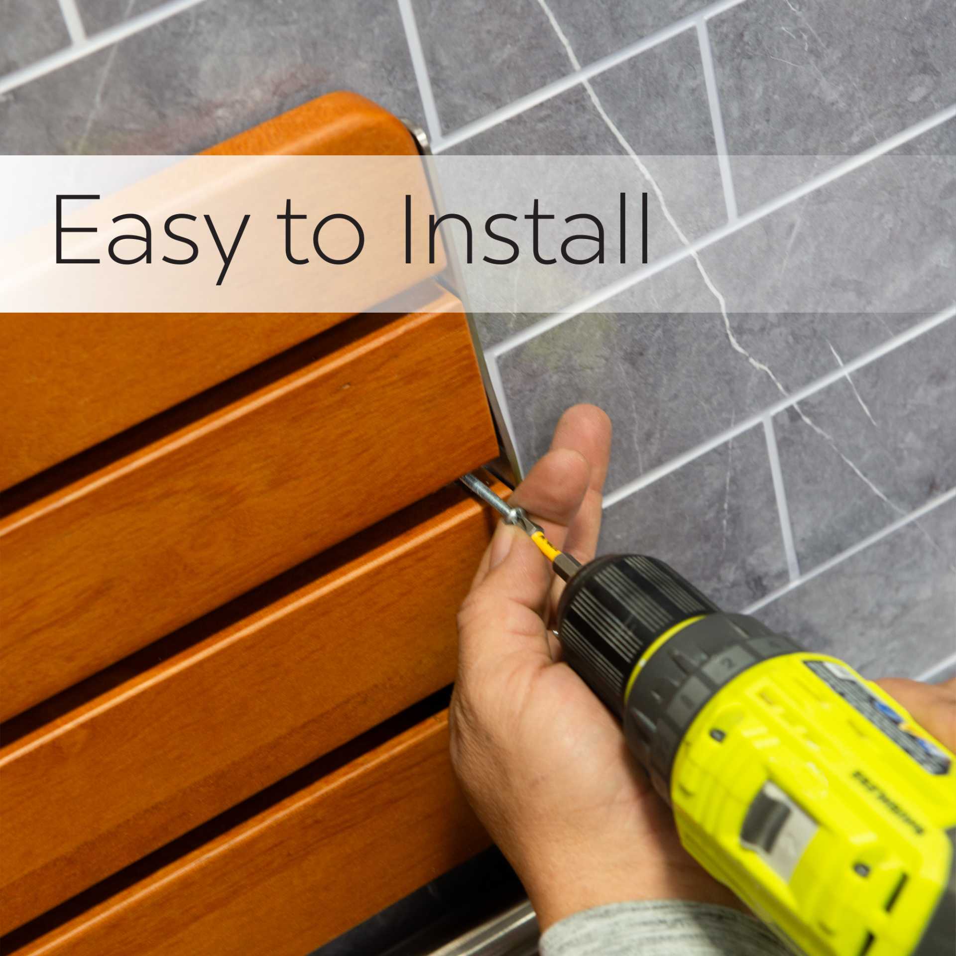 Bañeras de acrílico inclinables - Folding shower seat easy install |