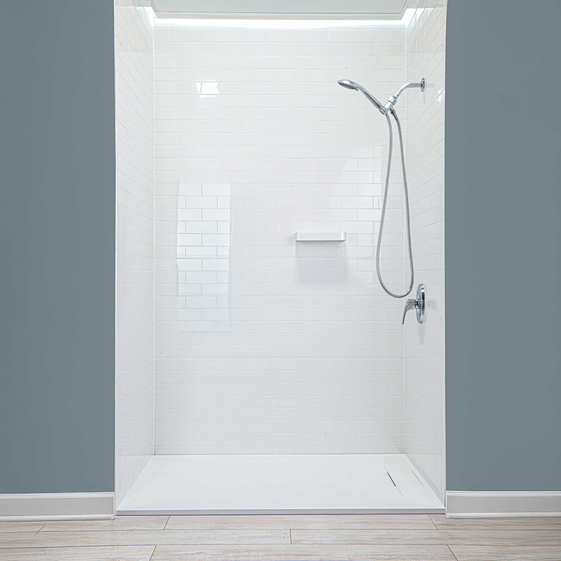 50% de descuento en el kit de 12 paneles de pared de ducha SMC de 36" x 60" x 96" - Shower Wall Panels 12 Piece niche acrylic shelf shower |