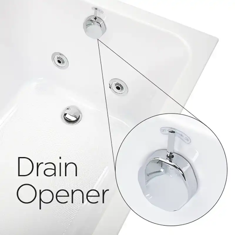 Bañeras de acrílico inclinables - Laydown drain 800x800 1 |