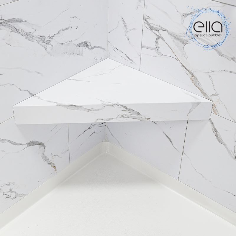 Baldosa machihembrada de PVC Carrara de 25"x15" - shower bases bathtubs gallery 6 |